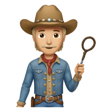 Cowboy (wild west theme) sticker