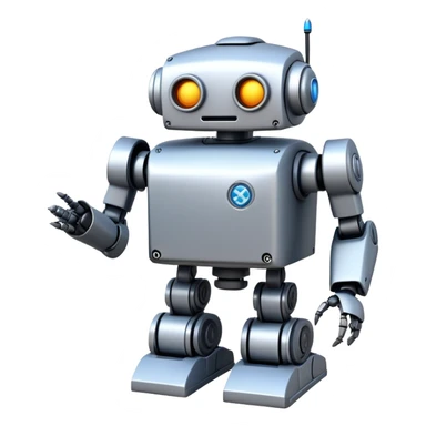 A sturdy, reliable robot with reinforced metal parts and excellent construction. High-quality, durable robot that never breaks down. sticker