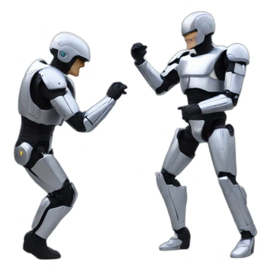 Vandamme dancing with robocop sticker