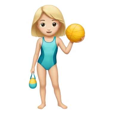 Twelve year old in swimsuit sticker