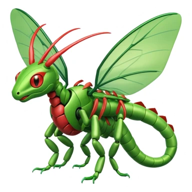 Caterpie-Flygon-Scyther-fusion sticker