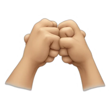 two hands cracking knuckles sticker