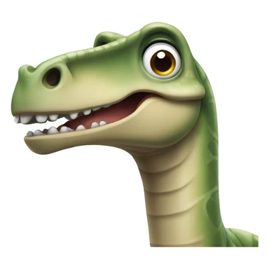 brachiosaurus winking sticker