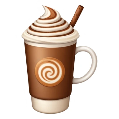 Cappucino to go sticker