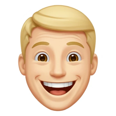 man laughing like he knows everything sticker