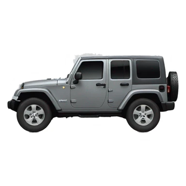 Grey Jeep wrangler sticker