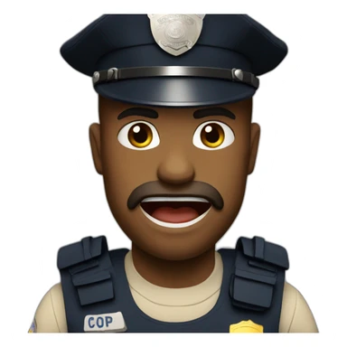 Cops hungry sticker