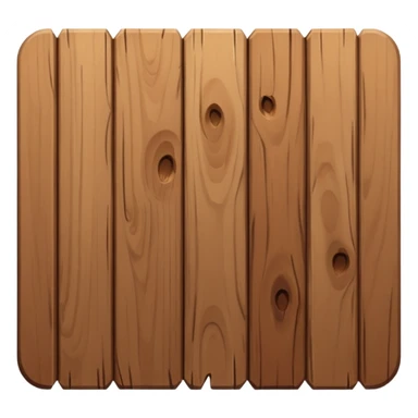 one cartoon like wood plank sticker