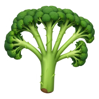 Brown stick with broccoli in it sticker