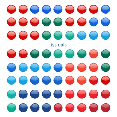 A color palette sticker