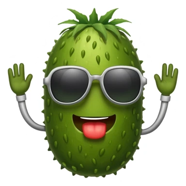 Pickle with sunglasses  sticker