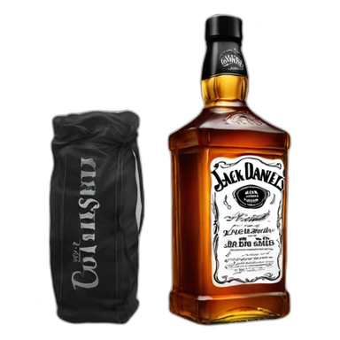 jack daniels bottle sticker