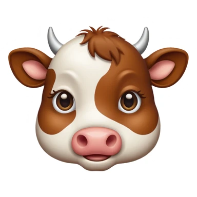 Cow wink sticker