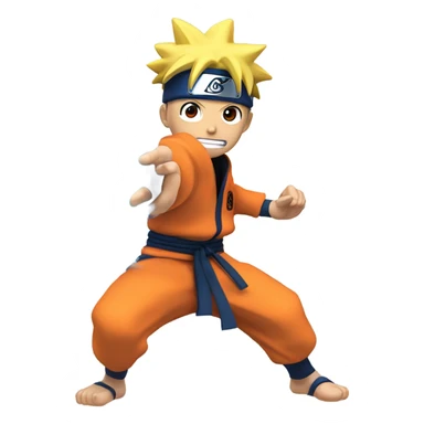 Naruto doing rasengan sticker