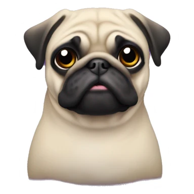 Pug in Baltimore raven’s jet  sticker