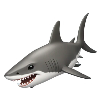 conejo cargando un tiburon sticker