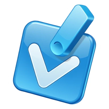 Make the emoji of roblox verify blue tick in rectangle sticker