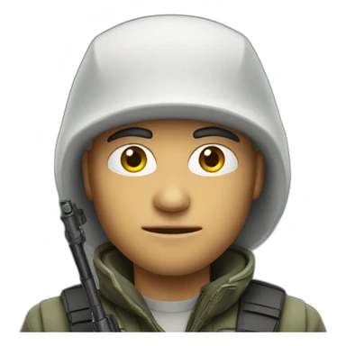 white sniper sticker