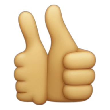 50% positive thumbs up sticker