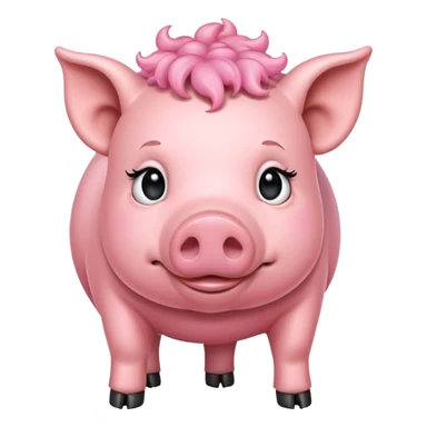 non binary pig sticker