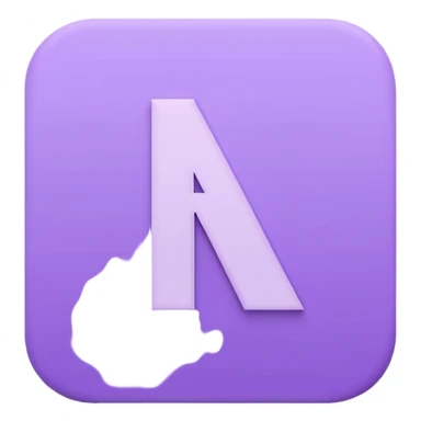 Netflix aesthetic "N" logo in pastel purple sticker