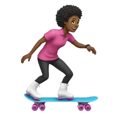 Rollerskater sticker