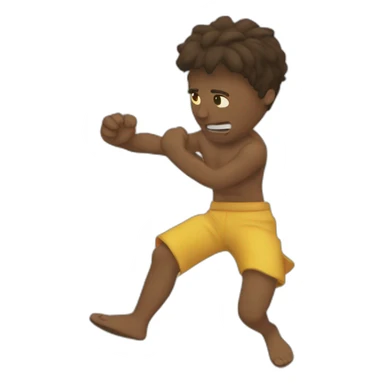 Getting hit by a sandle sticker