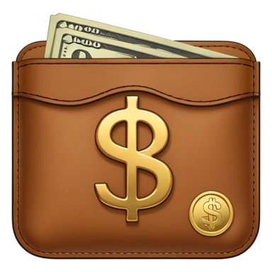 Cash pocket with a dollar symbol sticker