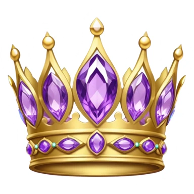 light purple crown sticker