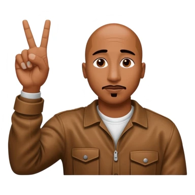 Fait le signe de tupac shakur sticker