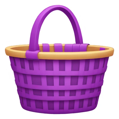 purple basket shopping sticker
