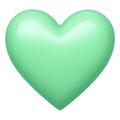 Pastel green heart  sticker