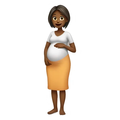 pregnant lady sticker