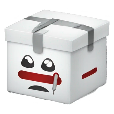 a box for a blood test sticker