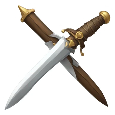 small old rogue dagger flying through the sky sticker