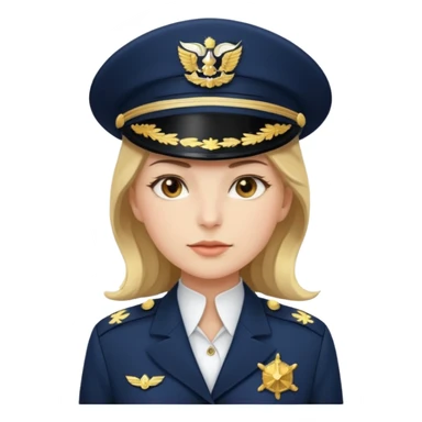 woman captain sticker