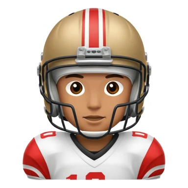 Flag football player  sticker