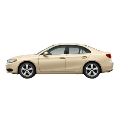 Beige car sticker