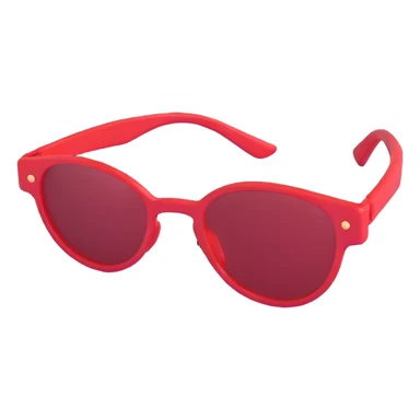 red glasses without a face sticker