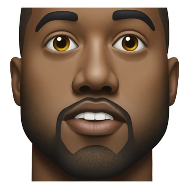 Ultra hyper realistic Kanye west sticker