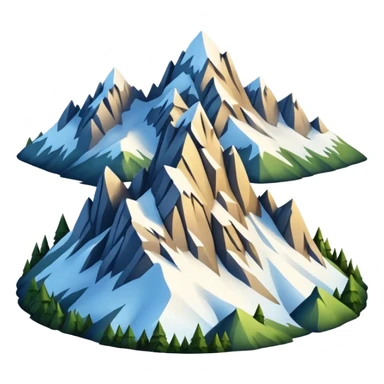 Alps mountain sticker
