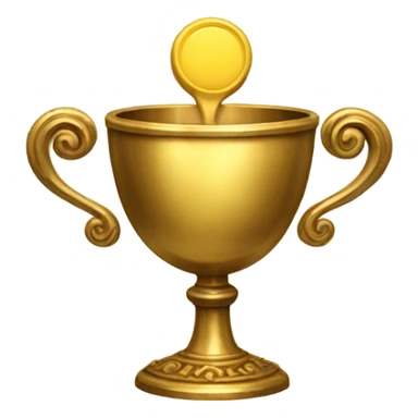 antique golden goblet sticker