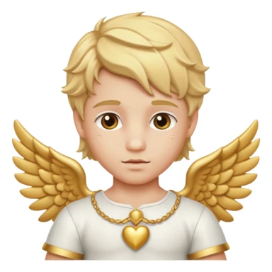 Cupid, God of Love from Gods and Goddesses with golden blonde hair, white and gold outfit sticker
