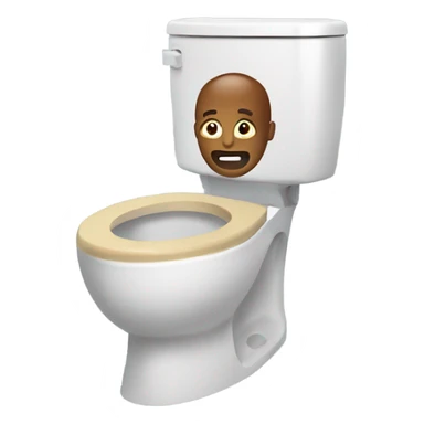 A head in a Skibidi toilet  sticker