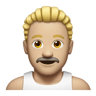 white Wrestler  sticker