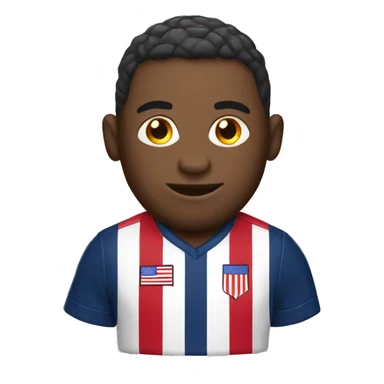 USA white soccer sticker