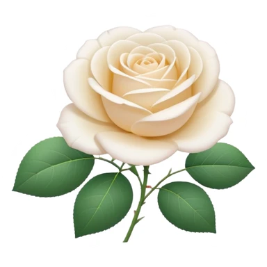 A cute white rose emoji, simple flat design, clean vector style, soft pastel colors, minimal details, centered composition, isolated on transparent background, kawaii emoji style, smooth edges, no text, no watermark

 sticker