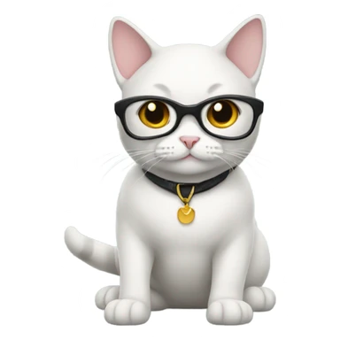 Cat wearing shoes sticker