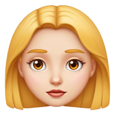 Girl face emoji sticker