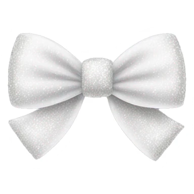 white bow with glitter sticker